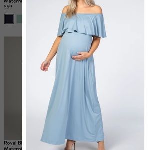 Pinkblush off the shoulder maxi